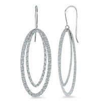 Pendant d'oreilles Or blanc 18K-547503