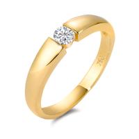 Bague solitaire Or jaune 18K Moissanite-548579