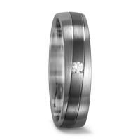 Alliance Or blanc 14K, Palladium 500 Diamant 0.07 ct, w-si-549095