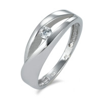 Bague Or blanc 18K Zircone-549959