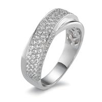 Fingerring Silber Zirkonia weiss rhodiniert-552862