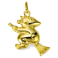Pendentif Or jaune 9K Sorcière-555200