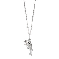 Chaînette avec pendentif Argent Dauphin 38-40 cm-555822