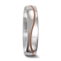 Partnerring 750/18 K Weissgold, 750/18 K Rotgold-556607