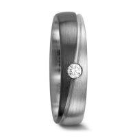 Alliance Or blanc 9K, Palladium 500 Diamant 0.08 ct, tw-vsi-556724