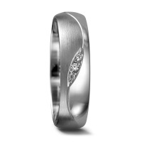 Partnerring 950 Palladium Diamant 0.02 ct, 3 Steine, tw-vsi-556887