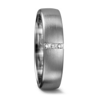 Partnerring 950 Palladium Diamant 0.03 ct, 3 Steine, tw-vsi-556895