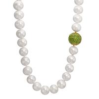Collier Or jaune 18K perle d'eau douce 12-13 mm 44 cm Ø17 mm-556947