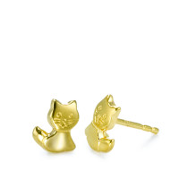Clous d'oreilles Or jaune 18K Chat-557013
