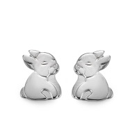 Clous d'oreilles Argent Rhodié Lièvre-557128