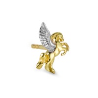 Clous d'oreille à l'unité Or jaune 18K Pégasus-557187