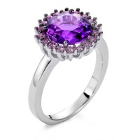 Bague Or blanc 750/18 ct. -558152