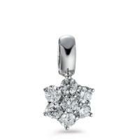 Pendentif Or blanc 18K Diamant blanc, 0.50 ct, 7 Pierres, brillant, w-si-558188