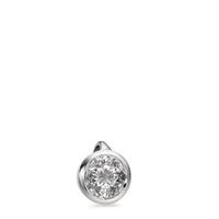 Pendentif Or blanc 18K Diamant blanc, 0.10 ct, brillant, w-si Ø4.5 mm-558248