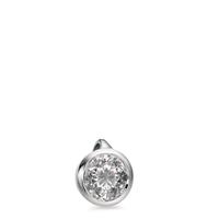 Pendentif Or blanc 18K Diamant blanc, 0.15 ct, brillant, w-si Ø5 mm-558249