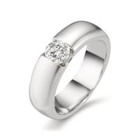 Bague solitaire Or blanc 9K Moissanite-561825