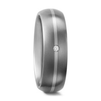 Partnerring Titan, 950 Palladium Diamant weiss, 0.02 ct, w-si-561987