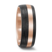 Partnerring 750/18 K Rotgold, Carbon-562408