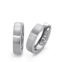 Créoles à charnières Or blanc 18K-563113