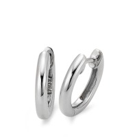 Créoles à charnières Or blanc 18K-563117