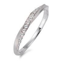 Fingerring 750/18 K Weissgold Diamant 0.157 ct, 16 Steine, w-si-563323