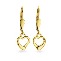 Pendant d'oreilles Or jaune 18K Coeur-563355