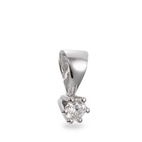 Pendentif Or blanc 18K Diamant 0.03 ct, w-si Ø2.5 mm-563588