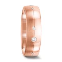 Partnerring 585/14 K Rosegold Diamant weiss, 0.155 ct, 12 Steine, w-si-563628