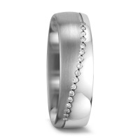 Alliance Or blanc 14K Diamant blanc, 0.085 ct, 17 Pierres, w-si-563632