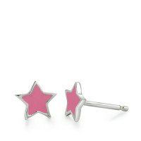 Clous d'oreilles Argent Rhodié Étoile Ø7 mm-563862