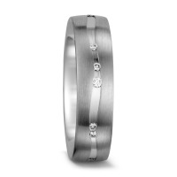 Partnerring 750/18 K Weissgold Diamant weiss, 0.095 ct, 12 Steine, tw-vsi-564235