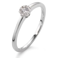 Bague Or blanc 18K Diamant blanc, 0.10 ct, 9 Pierres, w-si-564562