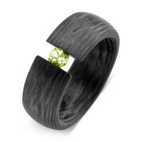 Bague Carbone Péridot vert-565308