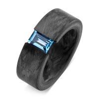 Bague Carbone Topaze bleu-565325