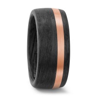 Bague Carbone, Or rouge 18K-565340