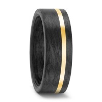 Partnerring 750/18 K Gelbgold, Carbon-565346