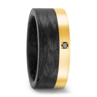 Bague Carbone, Or jaune 18K-565357