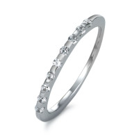 Bague Or blanc 18K Zircone 9 Pierres-565853