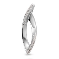 Pendentif Or blanc 18K Diamant blanc, 0.04 ct, 8 Pierres, brillant, w-si-565959