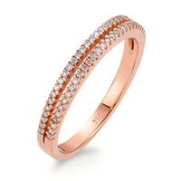 Bague Or rose 18K Diamant blanc, 0.19 ct, 62 Pierres, brillant, w-si-565988