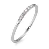 Bague à superposer Or blanc 18K Diamant blanc, 0.05 ct, 5 Pierres, brillant, w-si-565994