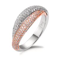 Bague Or rouge 18K, Or blanc 18K Diamant blanc, 0.66 ct, 166 Pierres, brillant, tw-vsi-566033