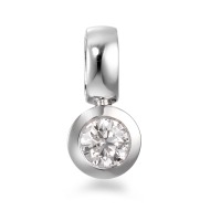 Pendentif Or blanc 18K Diamant blanc, 0.25 ct, brillant, w-si Ø6 mm-566087