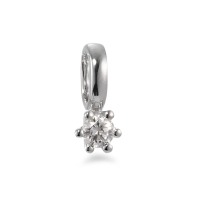Pendentif Or blanc 18K Diamant blanc, 0.05 ct, brillant, w-si-566110