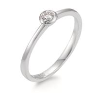 Bague Or blanc 18K Diamant blanc, 0.10 ct, brillant, w-si-566128