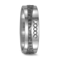 Partnerring Titan Diamant 0.05 ct, 5 Steine, w-si-567166