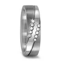 Alliance Titane Diamant 0.10 ct, 10 Pierres, w-si-567172