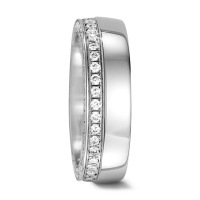 Fingerring 750/18 K Weissgold Diamant 0.86 ct, 82 Steine, w-si-567836