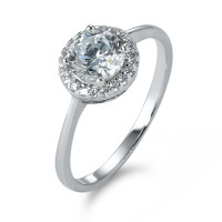 Bague Argent Zircone Rhodié-567961