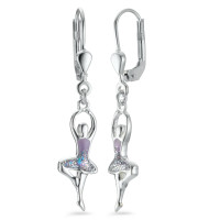 Pendant d'oreilles Argent Laqué Ballet-568708